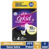 Orkid Platinum Gece Extra Ped 20x3 60 Adet - 1