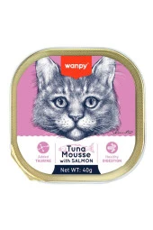 Wanpy Ton Balıklı Somonlu Alutray Kedi Konserve 40 gr - 1