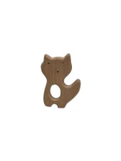 Kedi Figürü Doğal Ahşap Diş Kaşıyıcı - 1