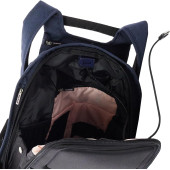 SAMSONITE KB3-01-001 14.1" Securipak Notebook Sırt Çantası, Suya Dayanıklı, , Yetişkin, Mavi - 3