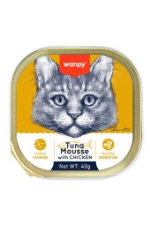 Wanpy Ton Balıklı Tavuklu Alutray Kedi Konserve 40 gr - 1