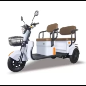 ZLIN MOTORS TROYA 3 TEKERLİ ELEKTRİKLİ MOTOSİKLET BEYAZ - 1