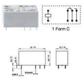Hongfa HF115F 012-1ZS3B(335) 12V 16A 1C 8 Pin Minyatür Pcb Güç Rölesi - 5 Adet thumbnail 3