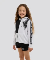 Beşiktaş Orijinal Lisanslı Kartal Baskı Kapüşonlu Çocuk Sweat + Bileklik Set Hediyelik Ahşap Kutulu - 5