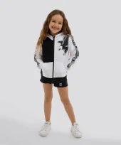 Beşiktaş Orijinal Lisanslı Kartal Baskı Kapüşonlu Çocuk Sweat + Bileklik Set Hediyelik Ahşap Kutulu - 7