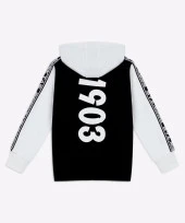 Beşiktaş Orijinal Lisanslı Kartal Baskı Kapüşonlu Çocuk Sweat + Bileklik Set Hediyelik Ahşap Kutulu - 11