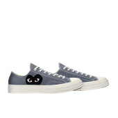 Converse X Comme Des Garçons Play Chuck 70 Kısa Unisex Gri Sneaker Unisex Spor Ayakkabı  171849C.057 - 4