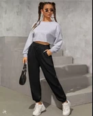 Unisex Basic Eşofman Altı - Siyah thumbnail 3