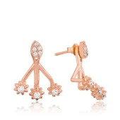 925 Ayar Gümüş Sihirli Çiçek Küpe thumbnail 1