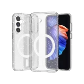 Galaxy S23 FE Kılıf Magsafe Şarj Özellikli Parlayan Simli Saydam Renkli Allstar Kılıf thumbnail 2