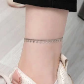 925 Ayar Gümüş Kelebek Halhal - 1