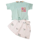 NAZAR ÖRGÜ CEPLİ KESMA JAKAR ŞORTLU KIZ ÇOCUK TAKIM thumbnail 2