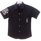 PUFUDİ CAR COMPANY KISA KOL ERKEK ÇOCUK GÖMLEK - 1