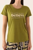 Pierre Cardin 8817 Believe Kadın Kısa Kol Pijama Takımı - 5