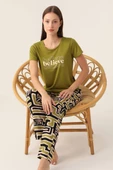Pierre Cardin 8817 Believe Kadın Kısa Kol Pijama Takımı - 1