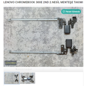LENOVO CHROMEBOOK 300E 2ND 2.NESİL MENTEŞE TAKIMI SORUNSUZ - 1