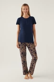 Pierre Cardin 8796 Straight Kadın Kısa Kol Pijama Takımı - 8
