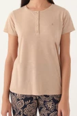 Pierre Cardin 8796 Straight Kadın Kısa Kol Pijama Takımı - 5