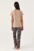 Pierre Cardin 8796 Straight Kadın Kısa Kol Pijama Takımı - 6