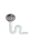 ÇÖPMAK TIRNAKLI GENİŞ BAŞLIKLI SİFON GIRTLAK BORU LAVABO ALTI  KS 007-3 - 1