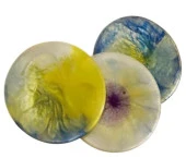 8 cm Dörtlü Yuvarlak Bardak Altı Kalıbı - Hobi Silikon Kalıbı -Kod:Sn26 thumbnail 2