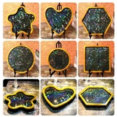 Hologramlı Kalp Bardak Altı ve Dekoratif - Hobi Silikon Kalıbı -Kod:486 - 3