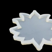 5 ADET Yaprak Bardak Altı - Reçine Epoksi Kalıp - B10 - 2