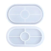 Büyük Boy Terazzo Bardak Altı Reçine Epoksi ve Beton Kalıbı - Kod:315 - 2