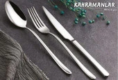 Kahramanlar Deniz 72 Parça Çelik Çatal Kaşık Takımı 12 Kişilik Set - 1