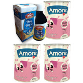 Amore Kuzu Parça Etli Yavru Köpek 3-Konservesi, Terry Dog Brew Premiks D-Biotin Taurin 200ml Malt İçeceği - 1