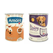 Amore Kuzu Etli Yetişkin Köpek Konservesi 6x400gr, Ve Daisy - 2