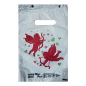 Beyaz Poşet 100'lü No 0 Takviyeli Poşet 20x30 cm El Geçme Baskılı Blok Poşet - 5