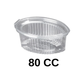 Kapaklı Plastik Sos Kabı 80 Cc Sızdırmaz Kap Sosluk 100'lü - 2