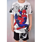 Spiderman Temalı Çocuk Tişört ve Şort Takımı - 2