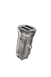 ES-CC244C 2 Adet 5V 3.4A Usb Çıkışlı Ekstra USB to Type-C Kablolu PD Hızlı Araç Şarj thumbnail 1