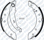 RENAULT CLIO 2 ARKA FREN BALATASI PABUCLU - 1