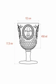 Akrilik Mor Tekli Kadeh & Su Meşrubat Kahve Yanı Bardağı 450 ml ( Cam Değildir ) - 5