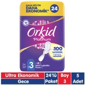 Orkid Platinum Gece Ped 24x5 120 Adet thumbnail 1