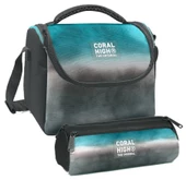 Coral High Turkuaz Gri Batik Desenli Erkek Çocuk Isı Yalıtımlı Beslenme Çantası ve Kalemlik Seti thumbnail 1