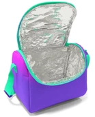 Coral High Pembe Mor Renk Geçişli Desenli Kız Çocuk Isı Yalıtımlı Beslenme Çantası ve Kalemlik Seti thumbnail 2