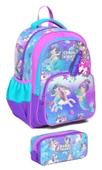 Coral High İlkokul Sırt Çantası ve Kalemlik Seti - Kız Çocuk - Mor Pembe Unicorn thumbnail 1