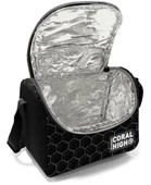 Coral High Üç Gözlü İlkokul Çantası ve Beslenme Çantası - Siyah Futbol Desenli - Erkek Çocuk thumbnail 3