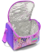 Coral High Dört Bölmeli Kız Çocuk Okul Sırt Çantası ve Beslenme Seti - Pembe Mor Fashion Girl thumbnail 3