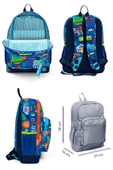 Coral High Erkek Çocuk Üçlü İlkokul Okul Çanta Seti - Saks Grafiti thumbnail 2