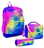Coral High Kız Çocuk Üçlü İlkokul Okul Çanta Seti - Renkli Batik thumbnail 1