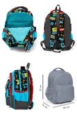 Coral High Siyah Mavi Gamer İlkokul ve Günlük Sırt Çantası - Erkek Çocuk thumbnail 2