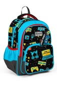 Coral High Siyah Mavi Gamer İlkokul ve Günlük Sırt Çantası - Erkek Çocuk thumbnail 1