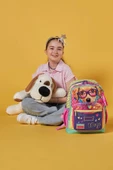 Coral High Dört Bölmeli Sarı Pembe Sevimli Köpek Desenli İlkokul Sırt  - Kız ve Erkek Çocuk thumbnail 3
