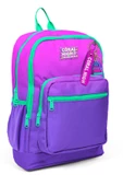 Coral High Dört Bölmeli Pembe Mor Renk Geçişli İlkokul Sırt Çantası - Kız Çocuk - 1
