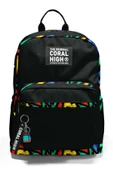 Coral High Dört Bölmeli Siyah Grafiti Ortaokul Çantası - Erkek Çocuk - 2